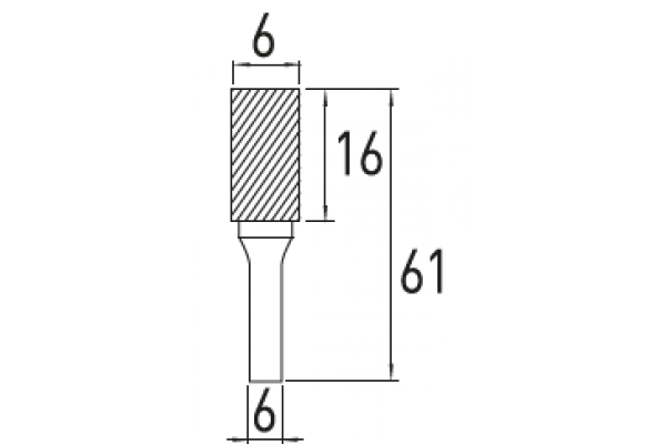 Rotary burr A, 6x16 - Image 3