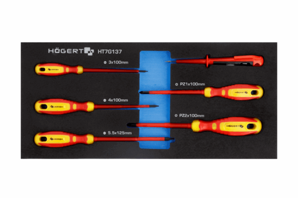 1000V screwdriver set and voltage tester 6 pcs, EVA cartridge