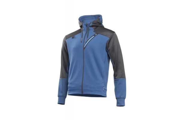 ERIK sweatshirt with hood blue/black M (50)