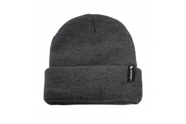 EGON winter double hat dark gray melange uni