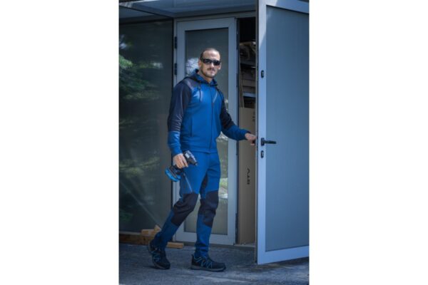 ERIK sweatshirt with hood blue/black M (50) - Image 3