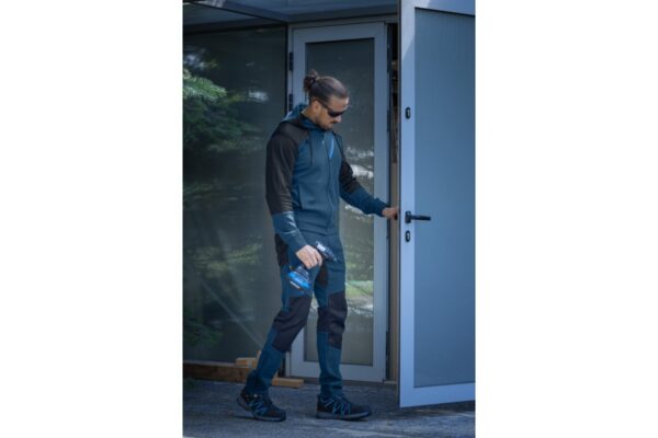 ERIK sweatshirt with hood blue and black L (52) - Image 2