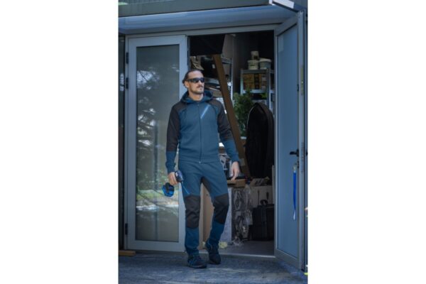 ERIK sweatshirt with hood blue and black L (52) - Image 3