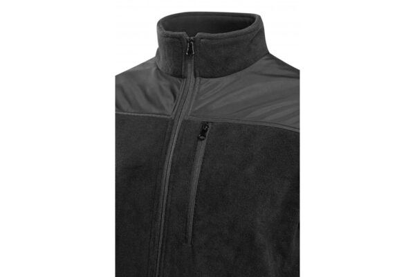 EZRA fleece sweatshirt with OXFORD black 3XL (58) - Image 2