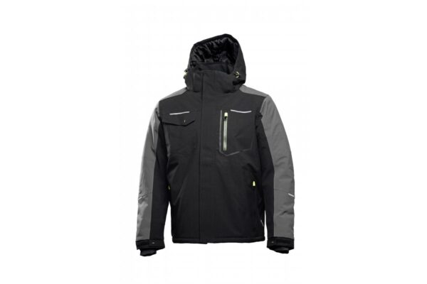 AMOS insulated jacket with hood black L (52)