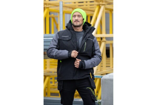 AMOS insulated jacket with hood black L (52) - Image 5