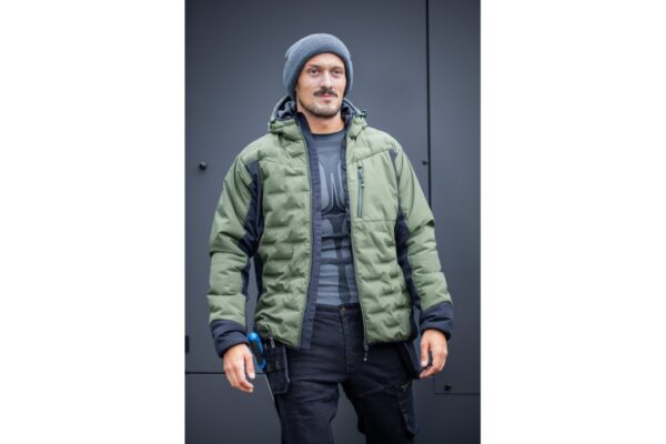 PAUL insulated jacket with hood olive 3XL (58) - Image 3