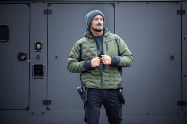 PAUL insulated jacket with hood olive 3XL (58) - Image 7